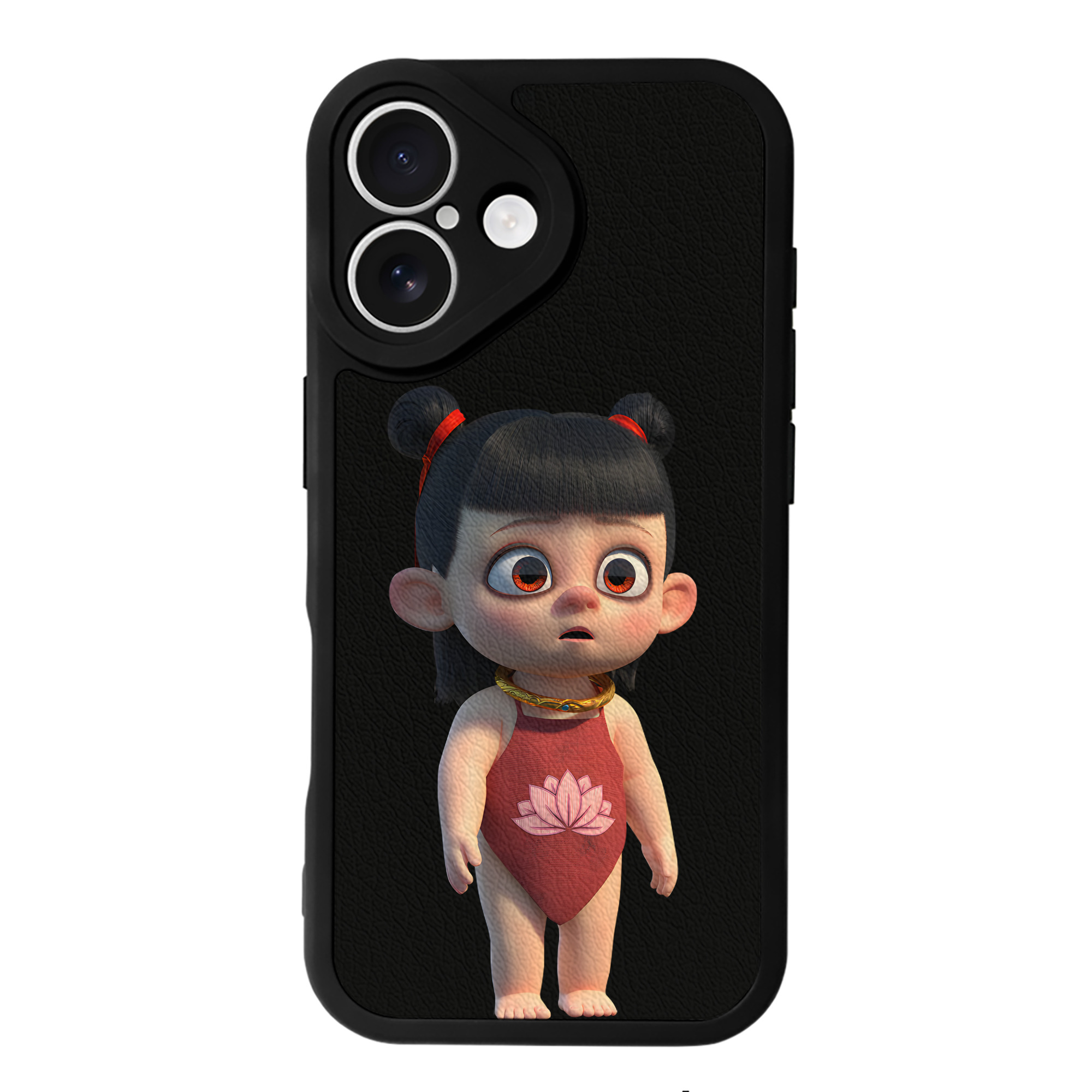 （画像用） Ne Zha 2 ナタ 魔童の大暴れ 【iPhone 16シリーズ対応】シリコンスマホケース（レザー調） 材質：シリコン